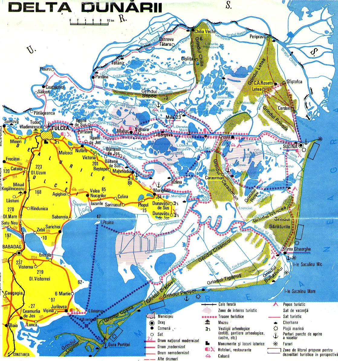 Harta Delta Dunarii